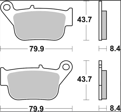 Brembo Ceramic Rear Brake Pads Yamaha YP 250 R / YP 250 R ABS 07109