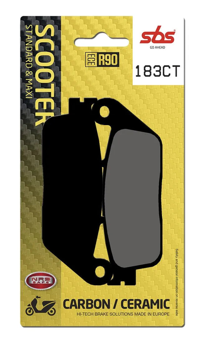 SBS Organic Front & Rear Brake Pads 183CT