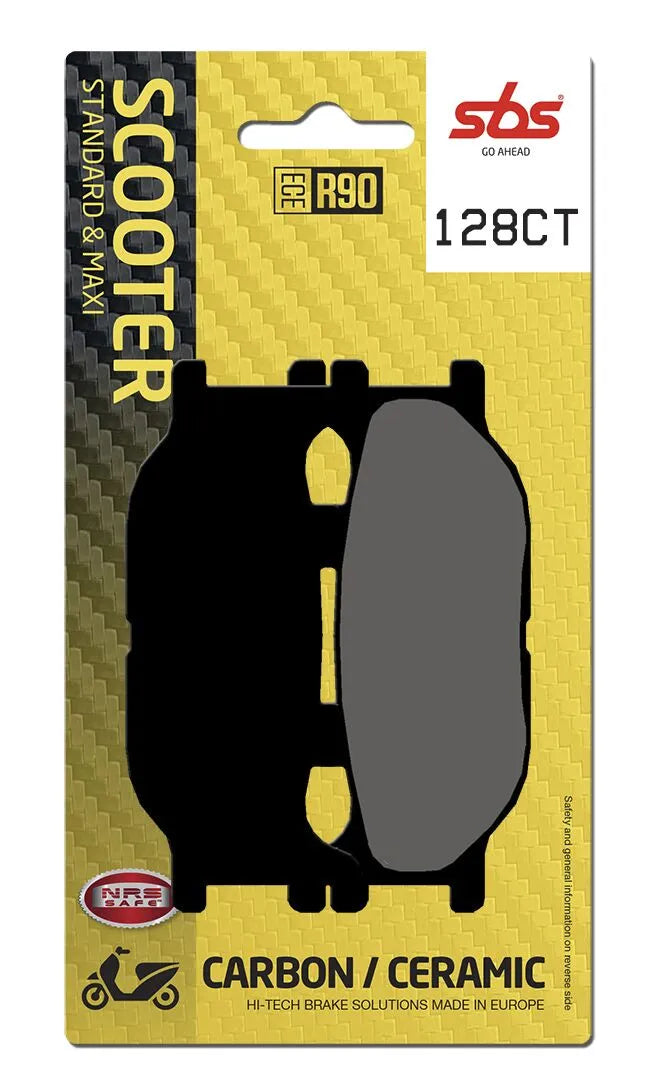 SBS Organic Front Brake Pads 128CT