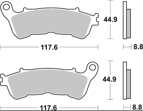 Brembo Sintered Metal Front Brake Pads 07HO57LA