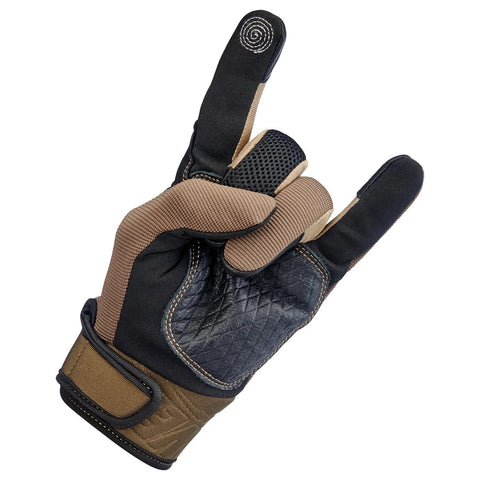 Biltwell Baja Gloves Chocolate/Black