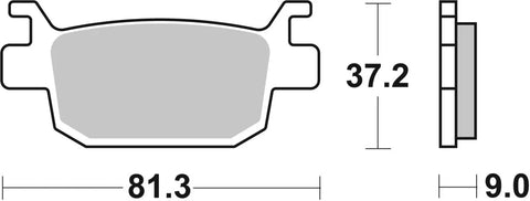 SBS Sintered Metal Rear Brake Pads 193MS