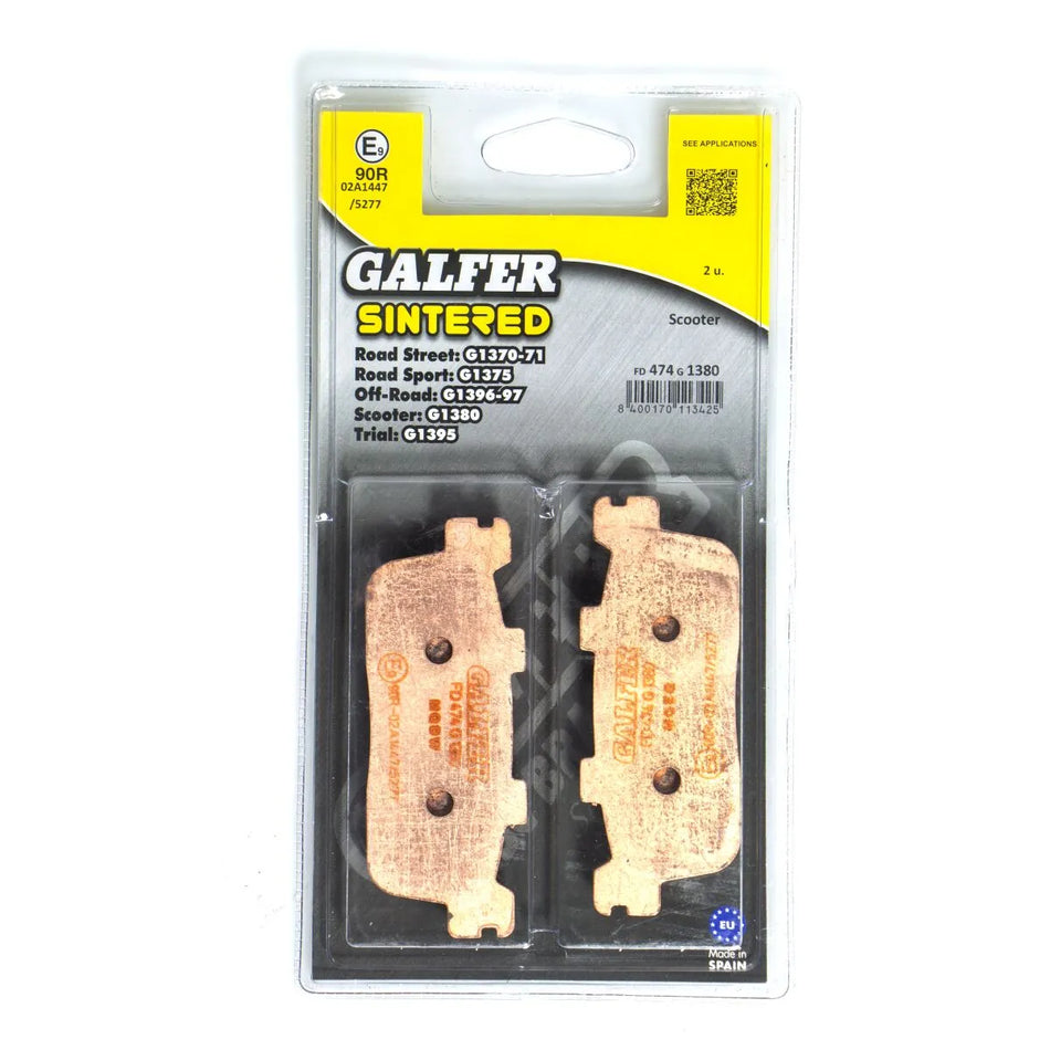 Galfer Sintered Metal Rear Brake Pads FD474G1380