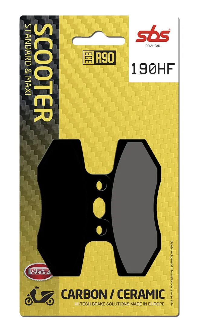 SBS Organic Front Brake Pads MBK Flame X 125, Yamaha XC 125 C 190HF