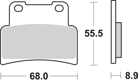SBS Sintered Metal Front Brake Pads 844HS