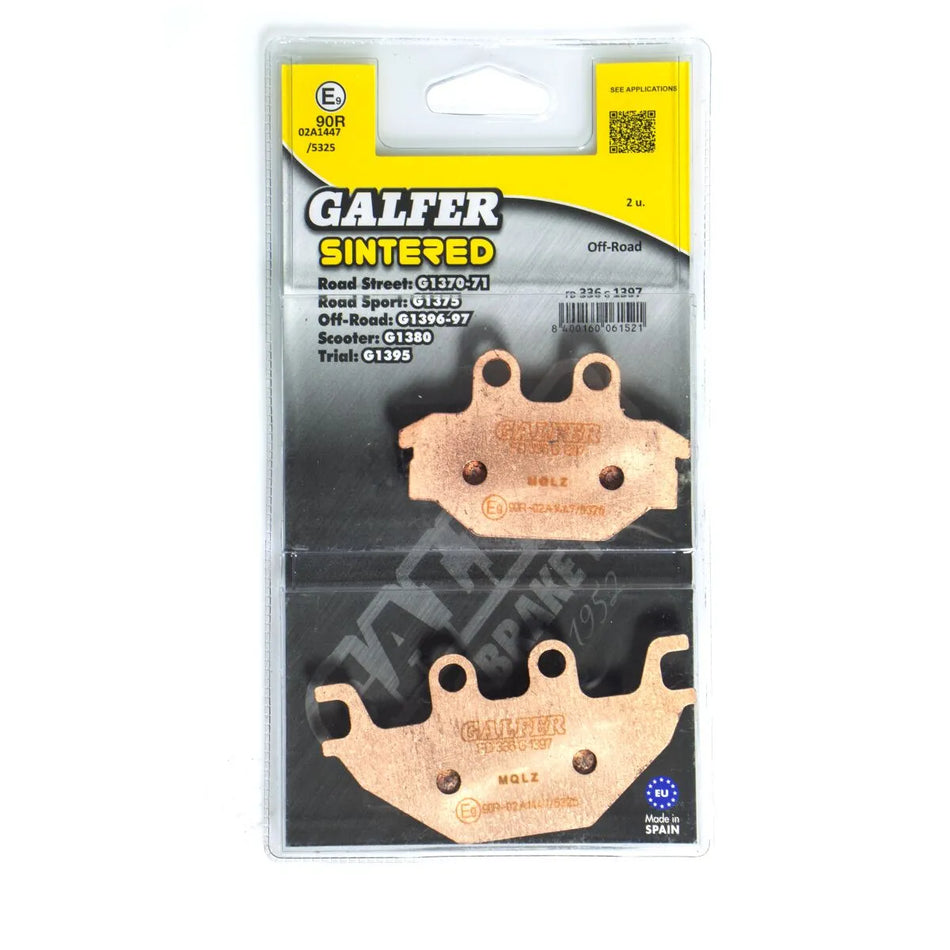 Galfer Sintered Metal Front & Rear Brake Pads FD336G1397