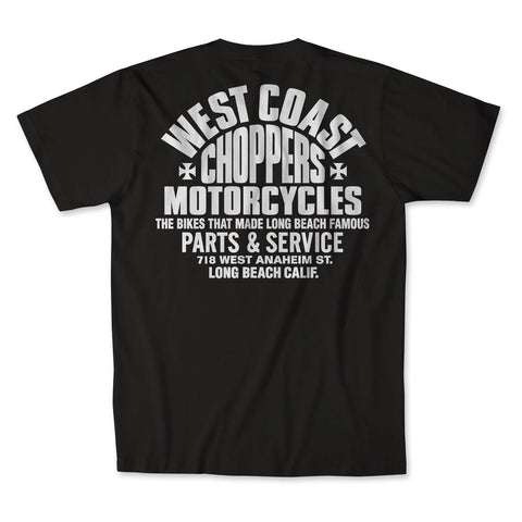 West Coast Choppers Parts T-Shirt Black/White