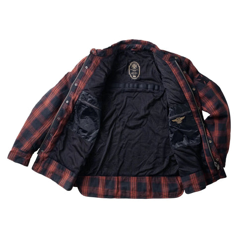 West Coast Choppers Austin Kevlar Riding Shirt Red/Black