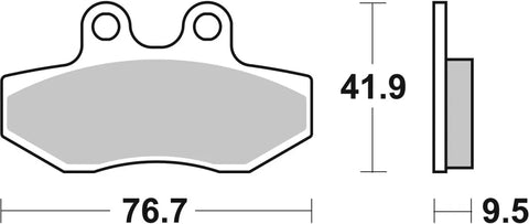 SBS Organic Front Brake Pads MBK Flame X 125, Yamaha XC 125 C 190HF