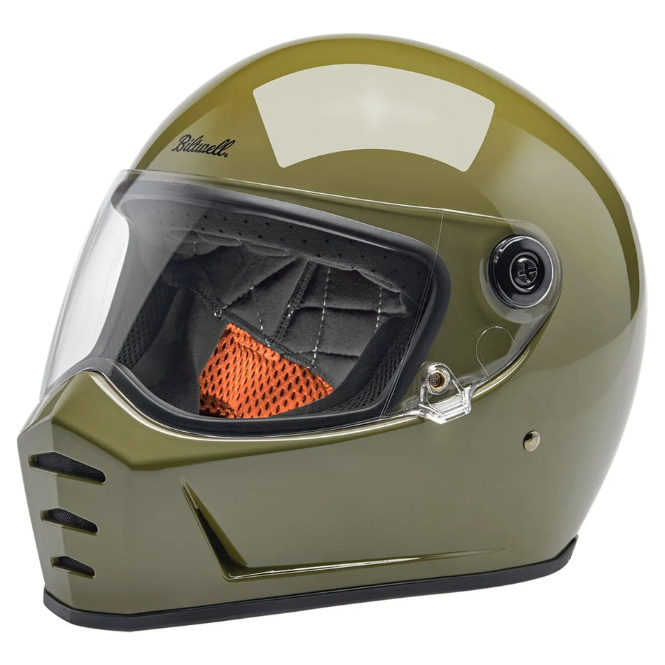 Biltwell Lane Splitter Helmet Olive Green