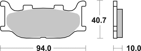 SBS Sintered Metal Front Brake Pads 128MS