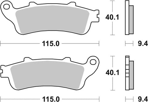 SBS Organic Front Brake Pads Honda FES 125 / FES 150 147CT