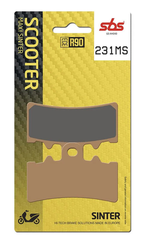 SBS Sintered Metal Brake Pads BMW C 400 X ABS / C 400 GT ABS / CE 04 ABS 231MS