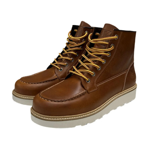 West Coast Choppers Rigid Boots Cognac
