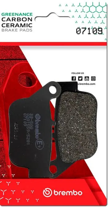 Brembo Ceramic Rear Brake Pads Yamaha YP 250 R / YP 250 R ABS 07109