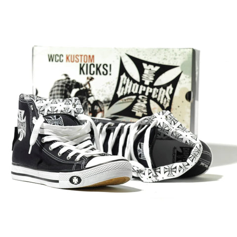 West Coast Choppers Warrior Hi-Top Shoes Black