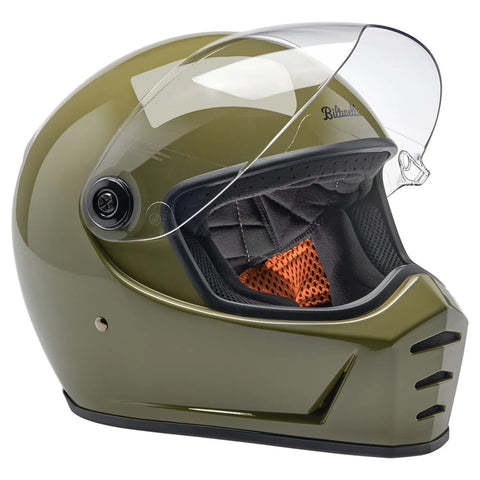 Biltwell Lane Splitter Helmet Olive Green