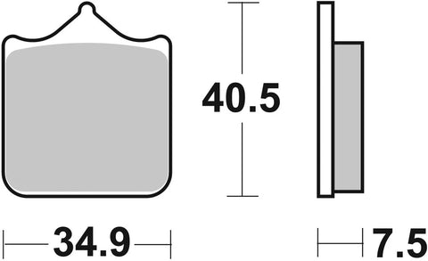 SBS Sintered Metal Front Brake Pads 762DC