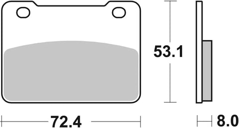 SBS Sintered Metal Front Brake Pads 215MS