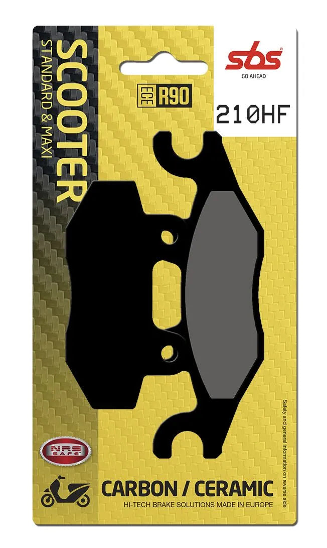 SBS Organic Front Brake Pads 210HF