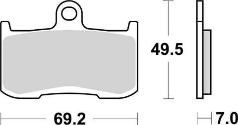 SBS Sintered Metal Front Brake Pads 782RST