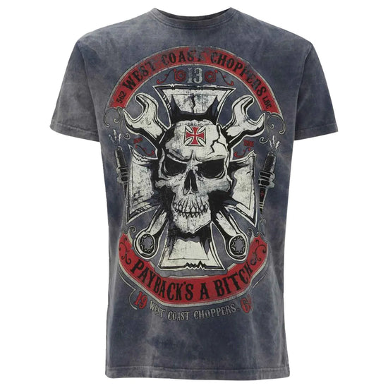 West Coast Choppers Mechanic T-Shirt Vintage Blue