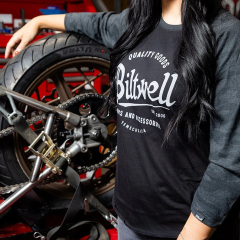 Biltwell Script Baseball Female Shirt
