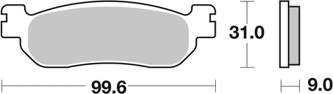 SBS Organic Rear Brake Pads 155CT
