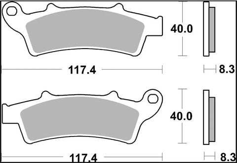 Brembo Sintered Metal Front Brake Pads 07045XS