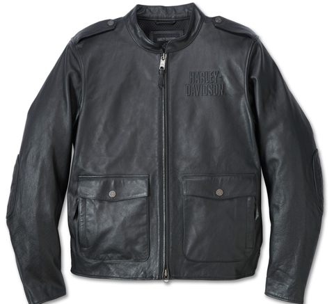 Veste en cuir véritable pour homme Harley-Davidson® avec système de superposition HD Flex Captains Couche extérieure 98022-23VM 