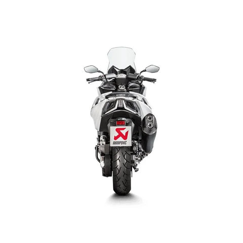 Akrapovic Slip-on Line Muffler Black Stainless Steel Carbon End Cap Kymco Ak 550 I