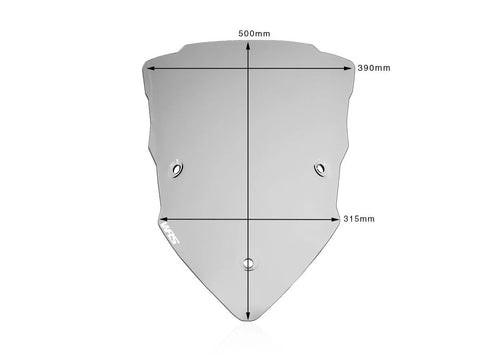WRS Touring Motorcycle Windscreen Smoked (DU006F)
