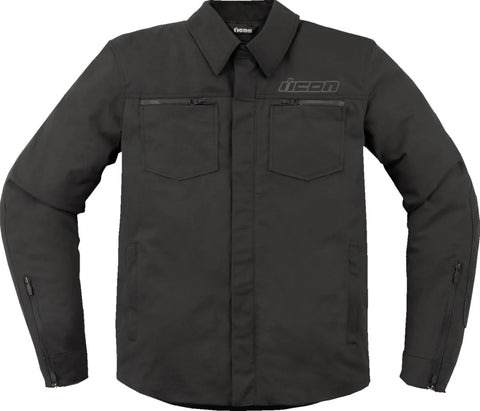ICON Upstate Canvas CE Textile Jacket Black