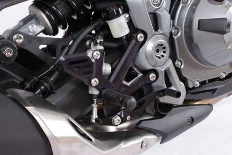 Gilles Tooling RCT10GT Adjustable Rearset Black