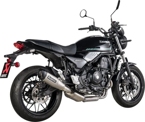 Akrapovic Slip-on Line Muffler Titanium SS End Cap Black