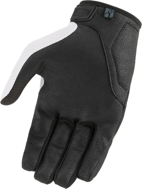 ICON Hooligan CE Gloves White