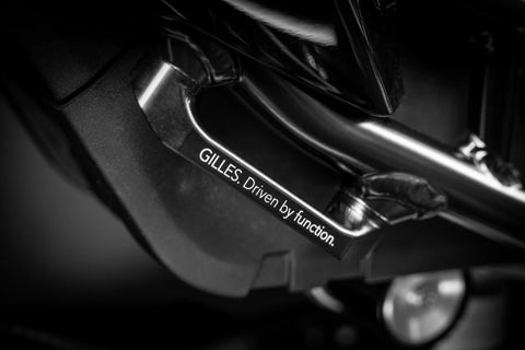 Gilles Tooling Motorcycle Pillion Peg Blanking Covers Black (PPC-07-KIT-B)