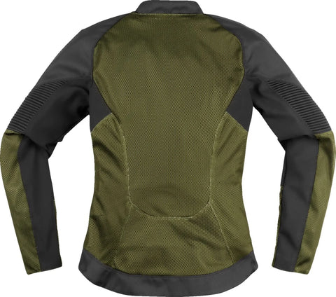 ICON Overlord 3 Mesh Women's Textile Jacket Black/Green