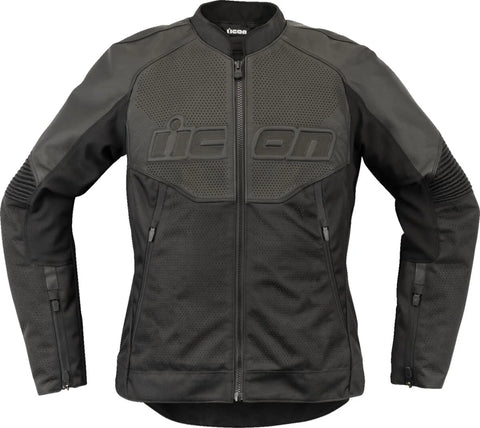ICON Overlord 3 Women's Leather Jacket Black