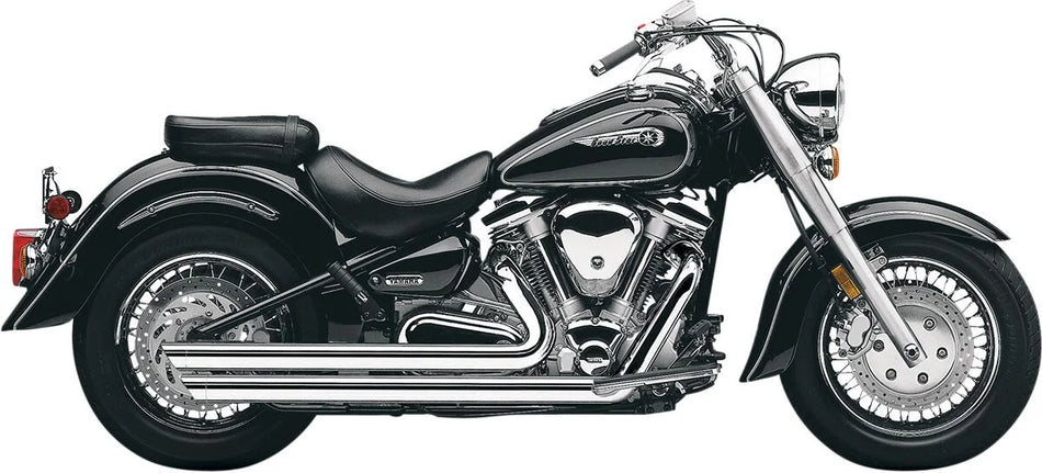 Cobra Slash Down Hot Rod Speedster Exhaust Chrome with O2 Sensor Bungs (2822)
