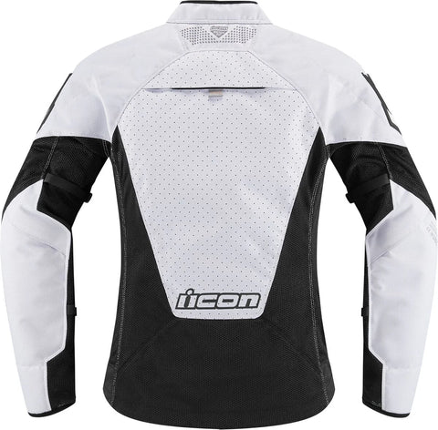 ICON Mesh AF Women's CE Textile Jacket Black/White
