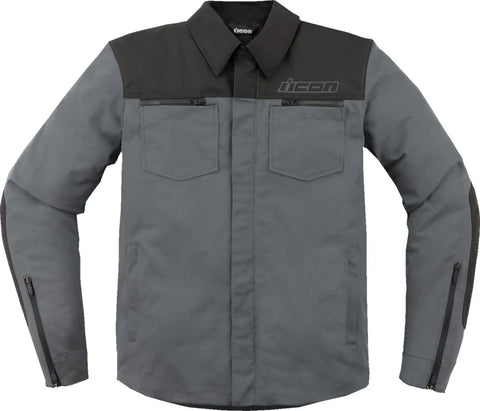 ICON Upstate Canvas CE Textile Jacket Grey
