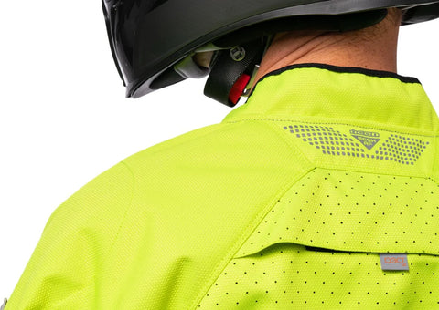 ICON Mesh AF CE Textile Jacket Grey/Hi-Vis