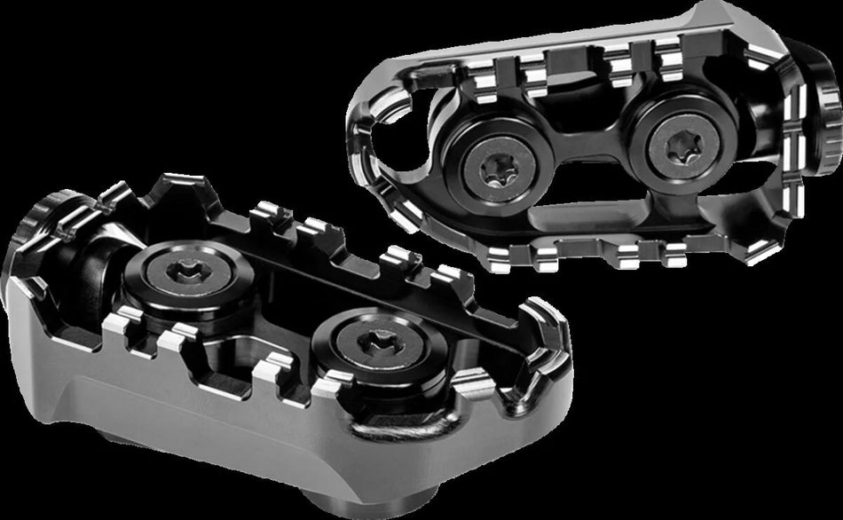 Gilles Tooling Tech-X Enduro Rider Footpegs Black (RGK-109-UF35-SET-B)