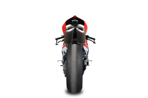 Spark Racing Rectangular Underseat Full Exhaust System Titanium