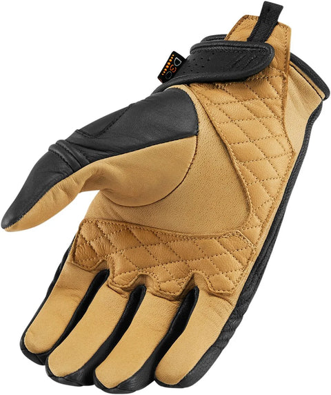 ICON AXYS Mid Cuff Gloves Black/Tan