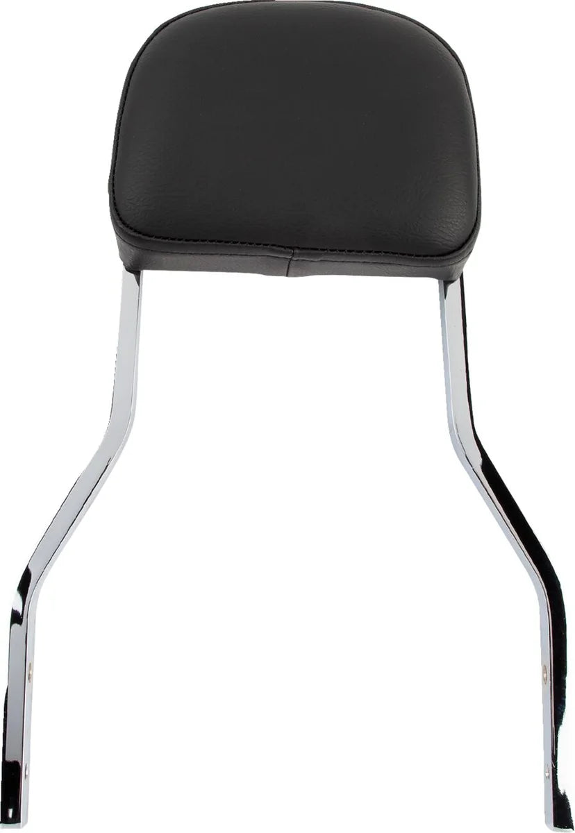 Cobra Short Square Sissy Bar Chrome with Pad (602-1202)