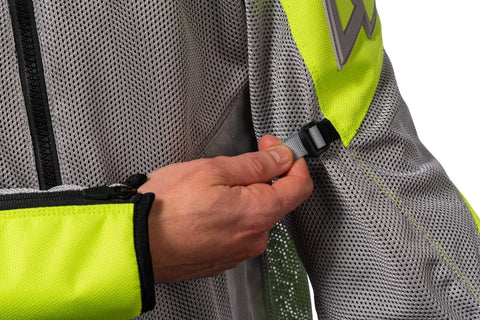 ICON Mesh AF CE Textile Jacket Grey/Hi-Vis