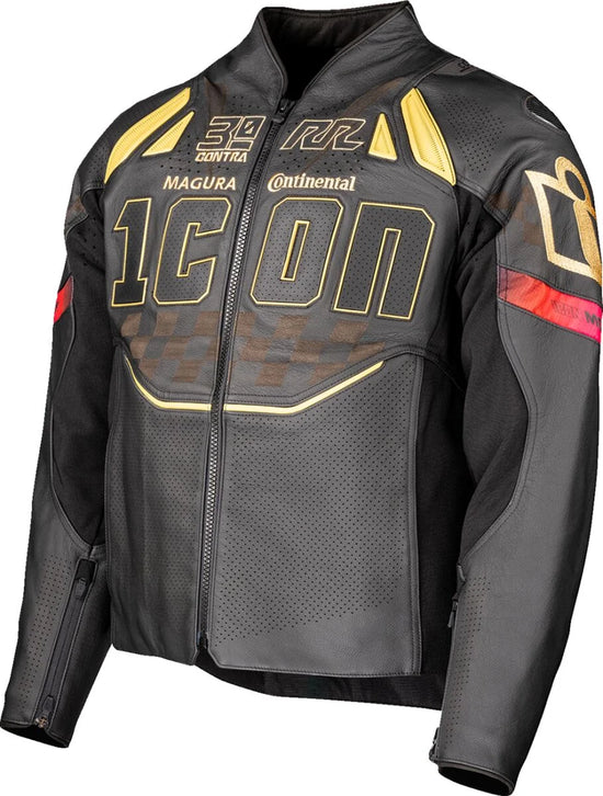 ICON Contra 3 Rizz Rizz Leather Jacket Black