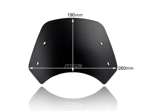 WRS Sport Windscreen Matt Black (BE006NO)
